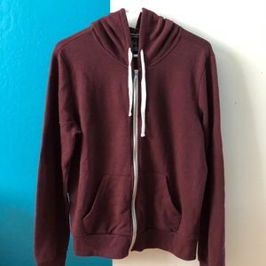 Forever 21 ∙ Burgundy Zip-Up Hoodie